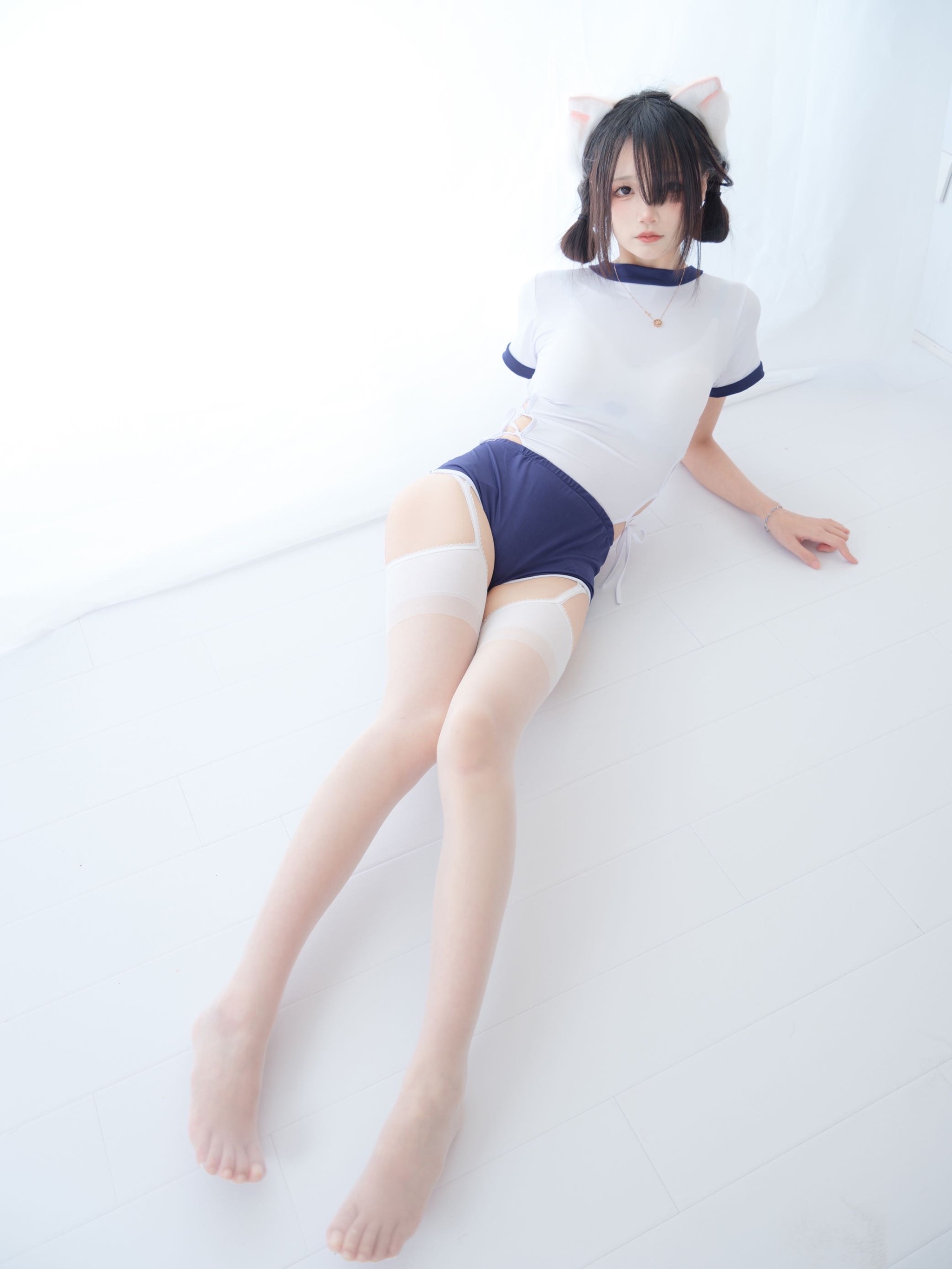 图片[1]-五更百鬼 – NO.051 舰长 体操服 猫耳 [25P]-XikXak